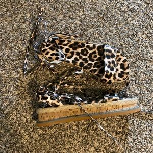 Leopard Espadrille Sandal